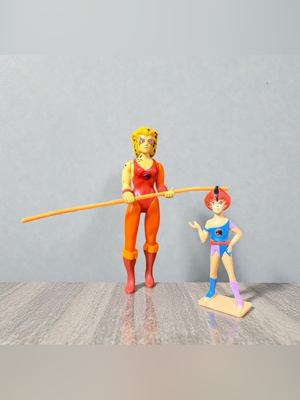 Vintage 1985 LJN ThunderCats Cheetara & WilyKit Complete